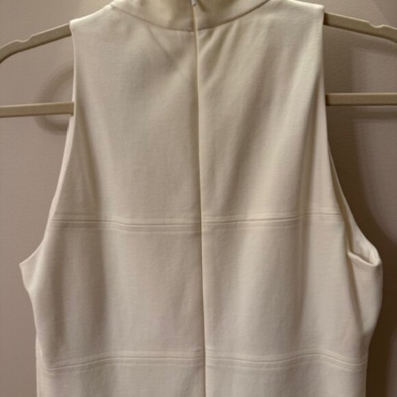 White House Black Market Winter White Bodycon sleeveless dress size 4 - Picture 4 of 6